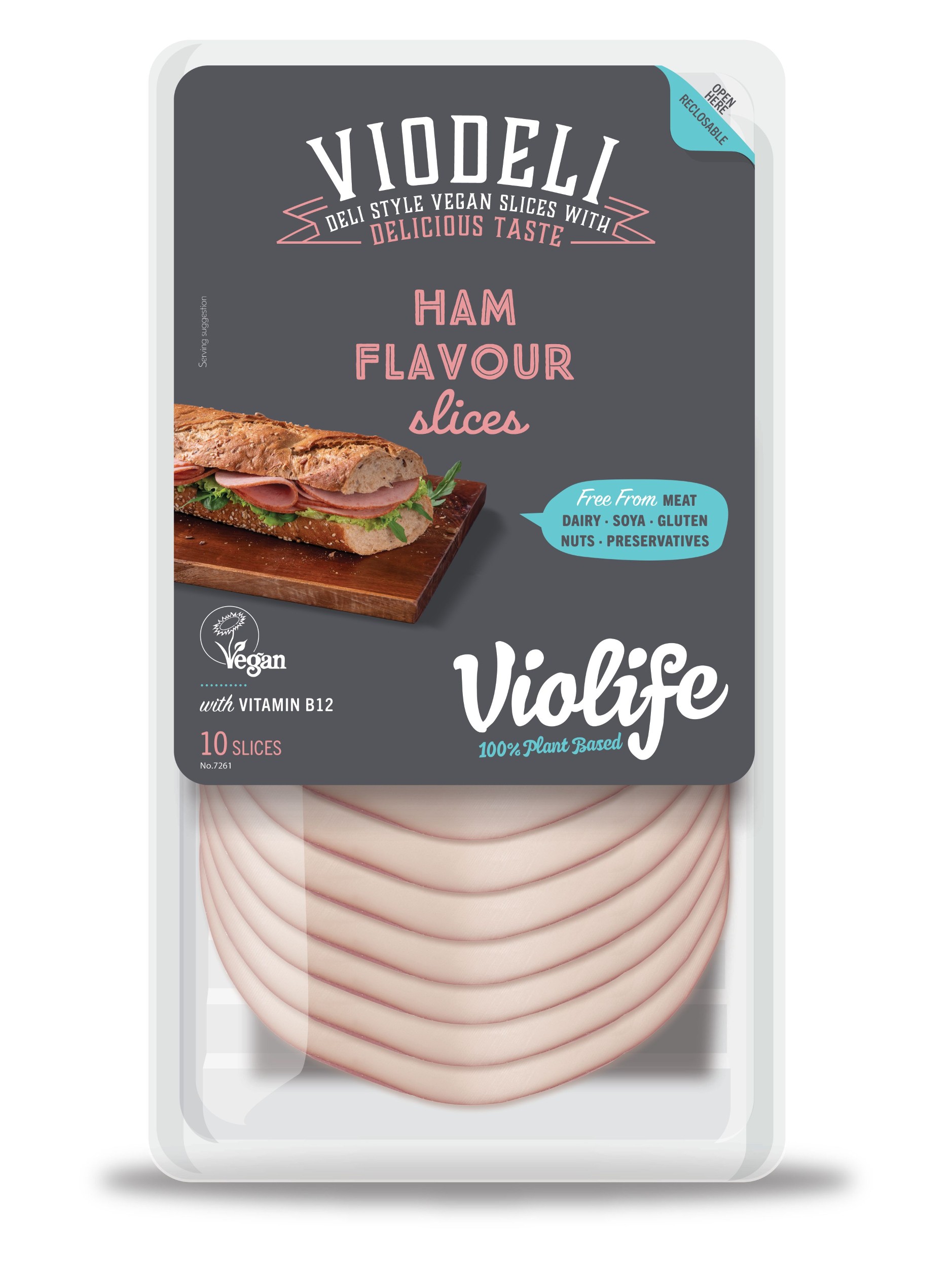 Violife plátky s příchutí šunky 100g