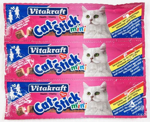 Svět zvířat - Vitakraft Cat Stick Mini s treskou a tuňákem pro kočky 3 ks