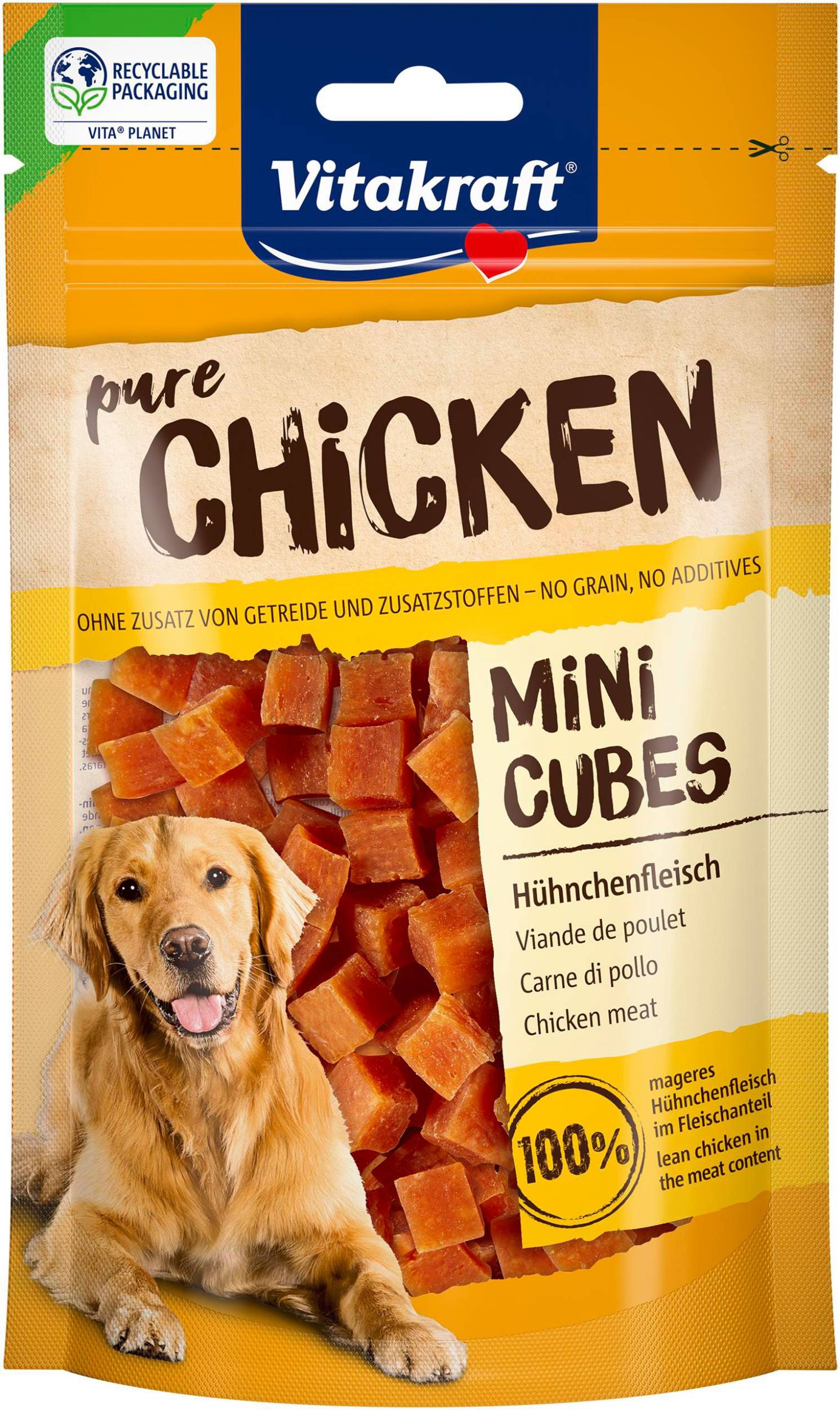 Svět zvířat - Vitakraft Chicken mini cubes 80 g
