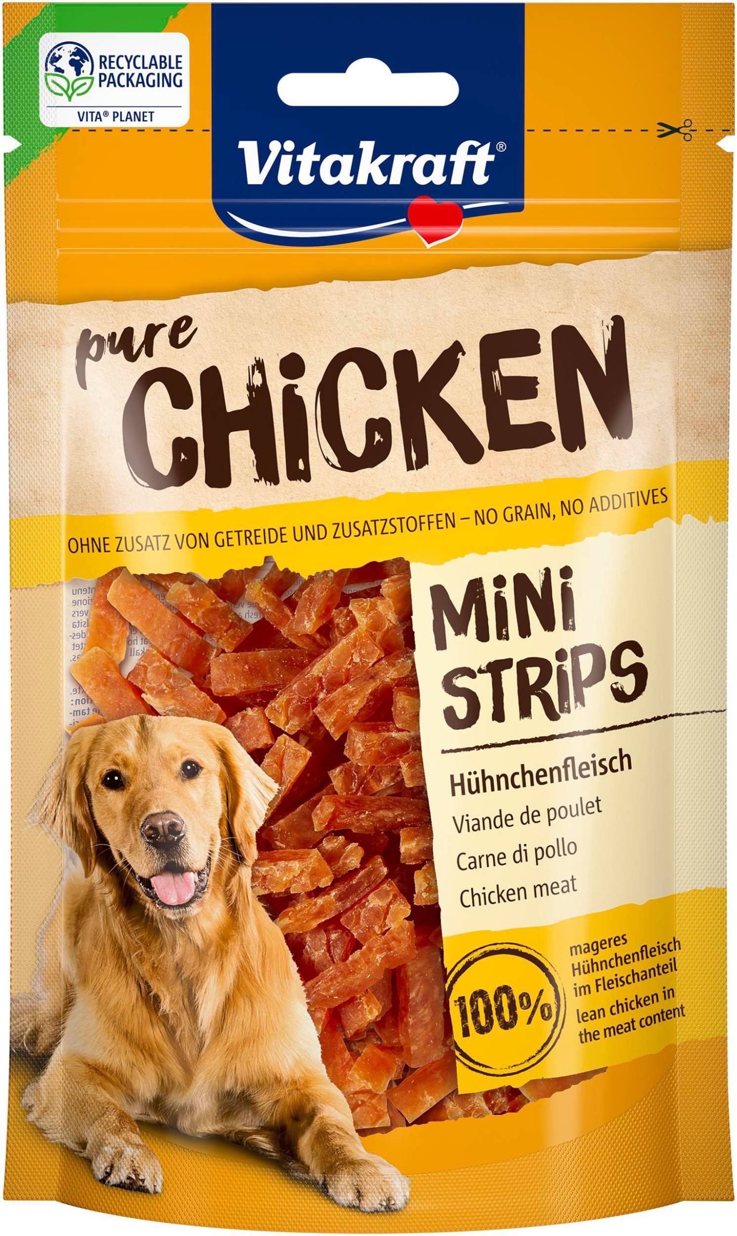 Svět zvířat - Vitakraft Chicken mini strips 80 g