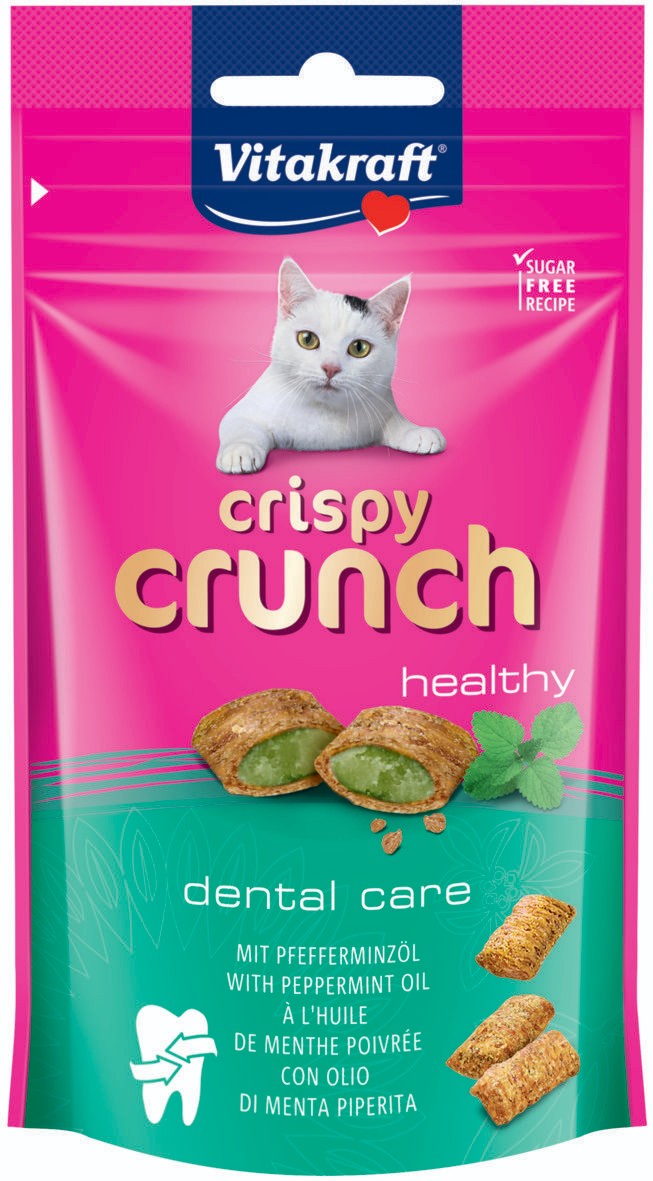 Svět zvířat - Vitakraft Crispy Crunch dental pro kočku 60g