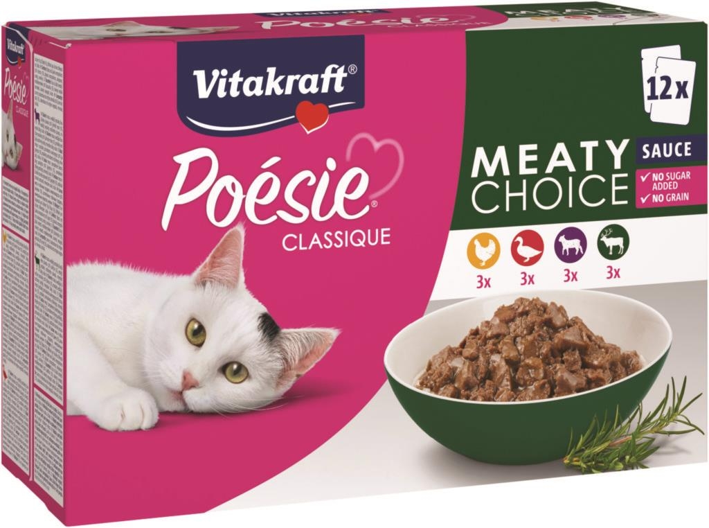 Svět zvířat - Vitakraft Poésie Classique multipack maso 12 x 85 g