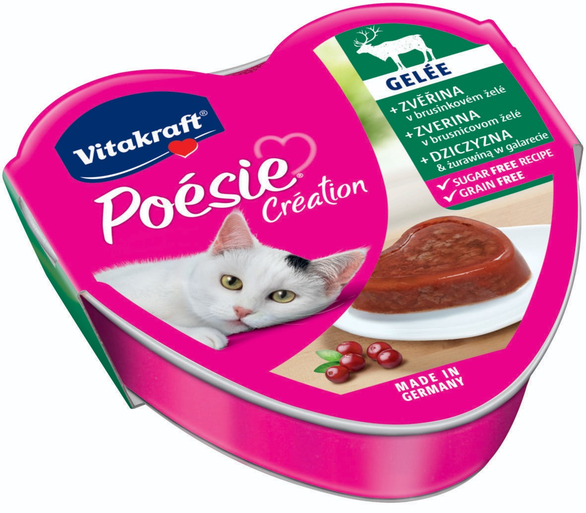 Svět zvířat - Vitakraft Poésie Gelée + zvěřina v brusinkovém želé 85 g