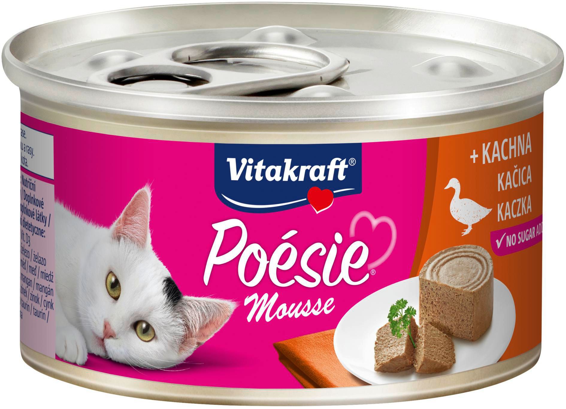 Svět zvířat - Vitakraft Poésie konzervovaná paštika kachna 85 g