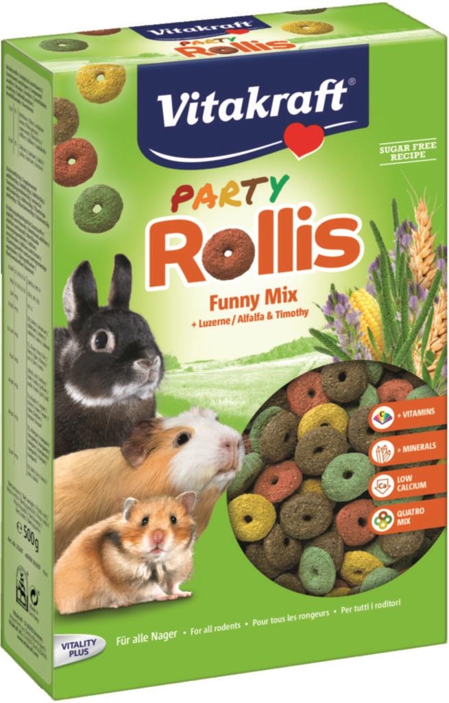 Svět zvířat - Vitakraft Rollis Party hlodavec 500 g