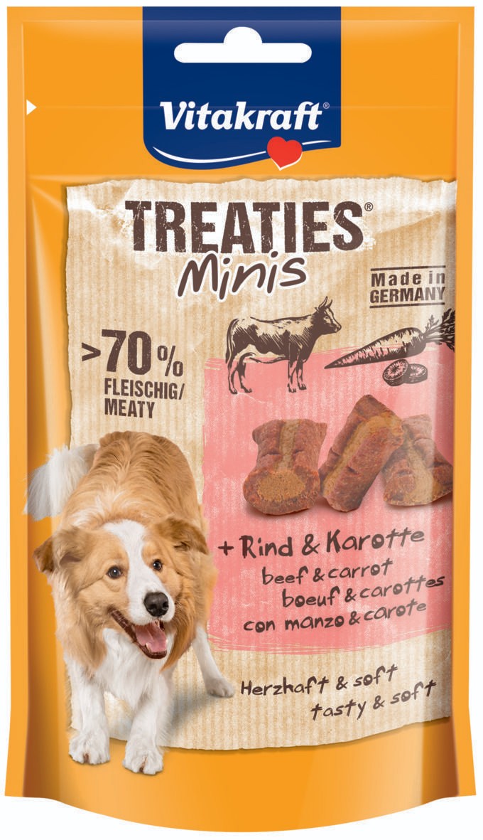 Svět zvířat - Vitakraft Treaties minis hovězí a mrkev 48g