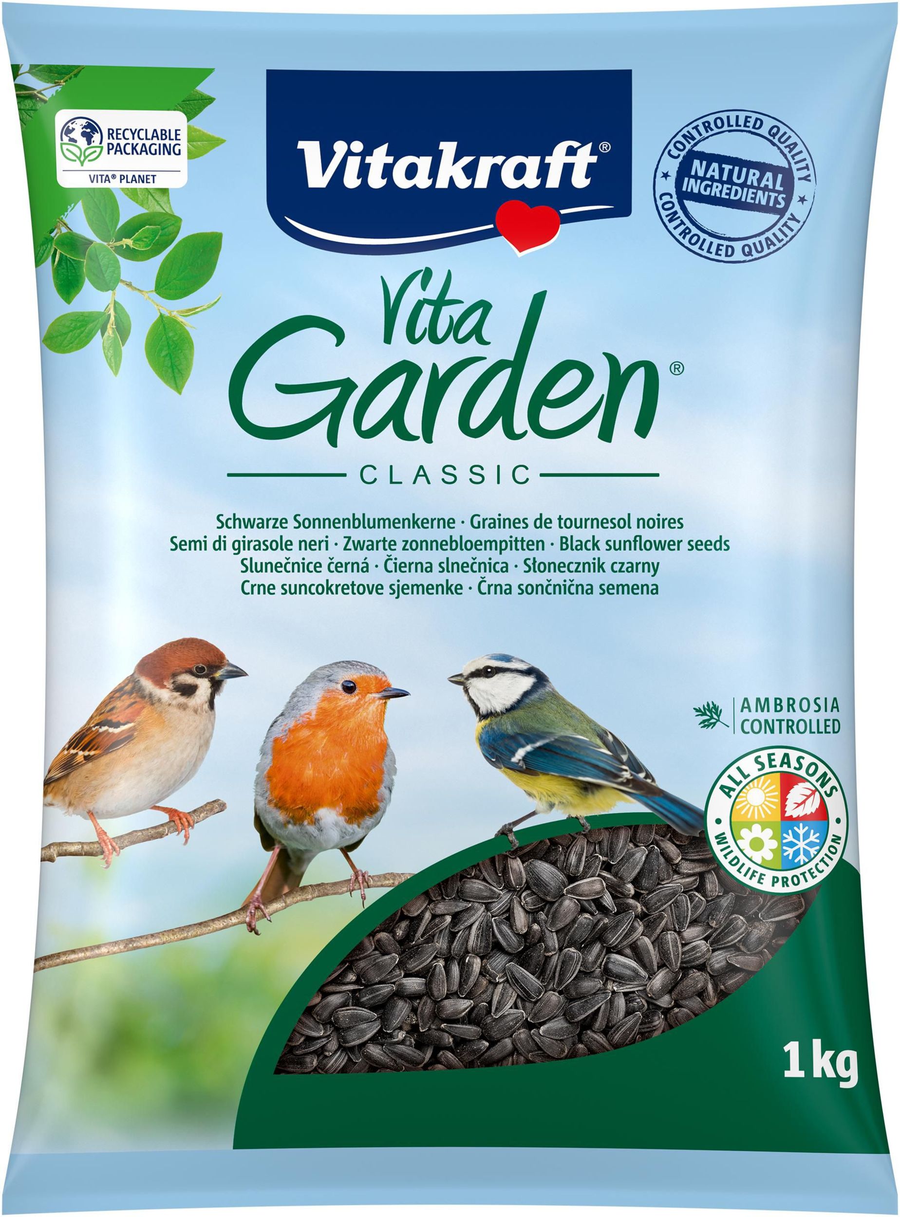 Vitakraft Vita Garden Slunečnice černá 1kg-0