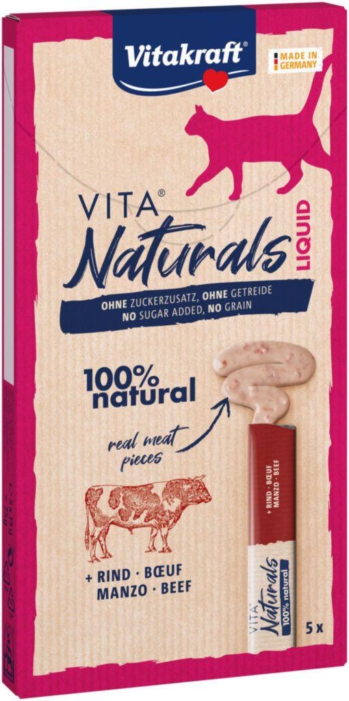 Svět zvířat - Vitakraft Vita naturals liquid hovězí 5 x 15g