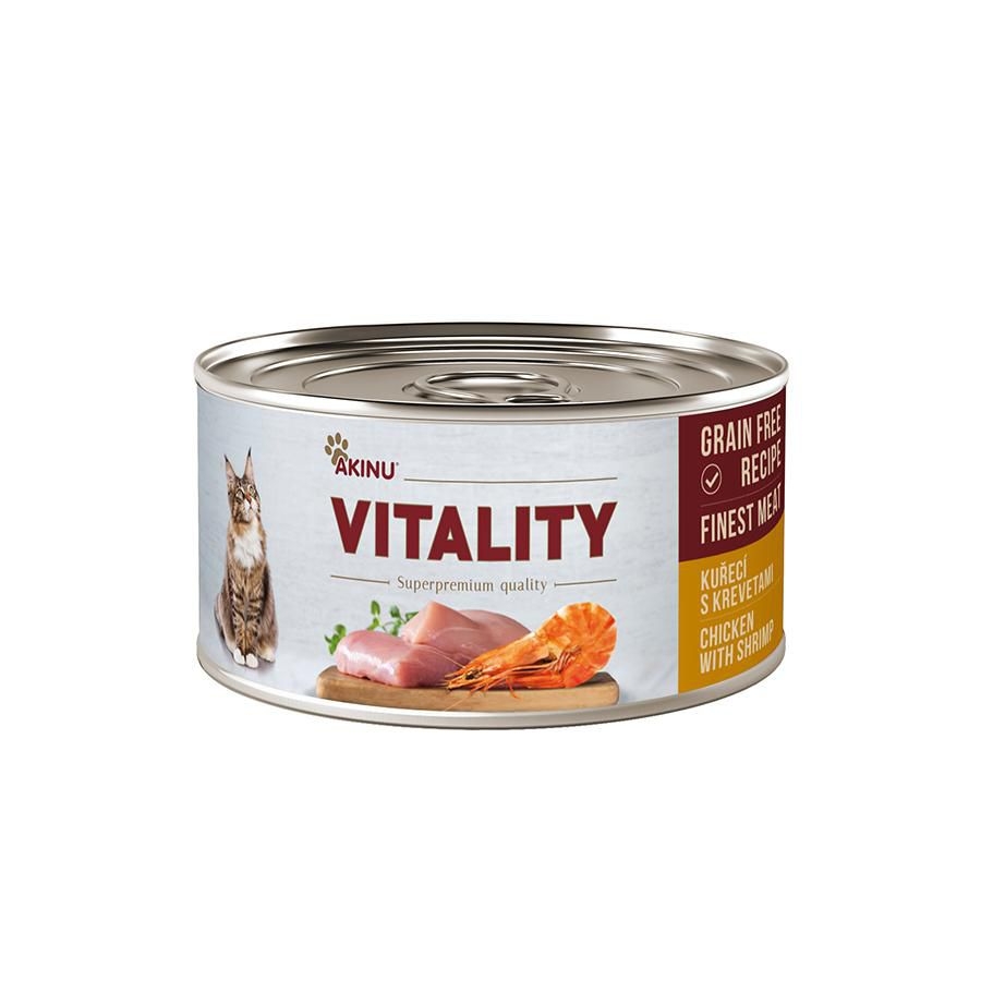Svět zvířat - Vitality kuřecí s krevetami pro kočky 70 g