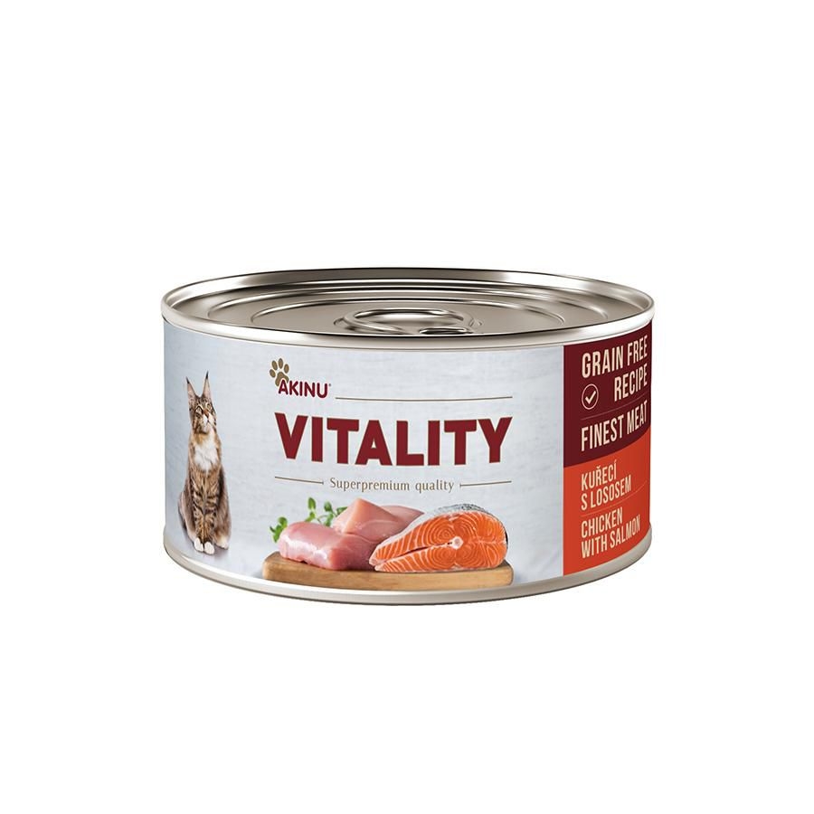 Svět zvířat - Vitality kuřecí s lososem pro kočky 70 g