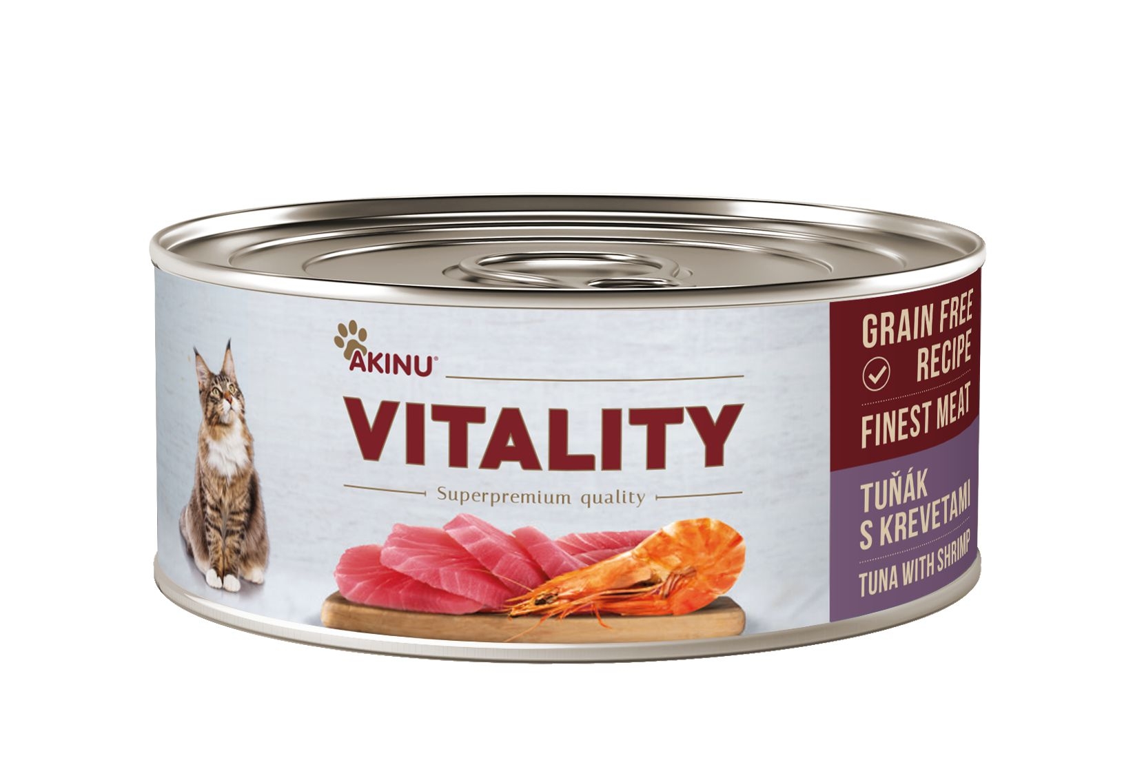 Svět zvířat - Vitality tuňák s krevetami pro kočky 70 g