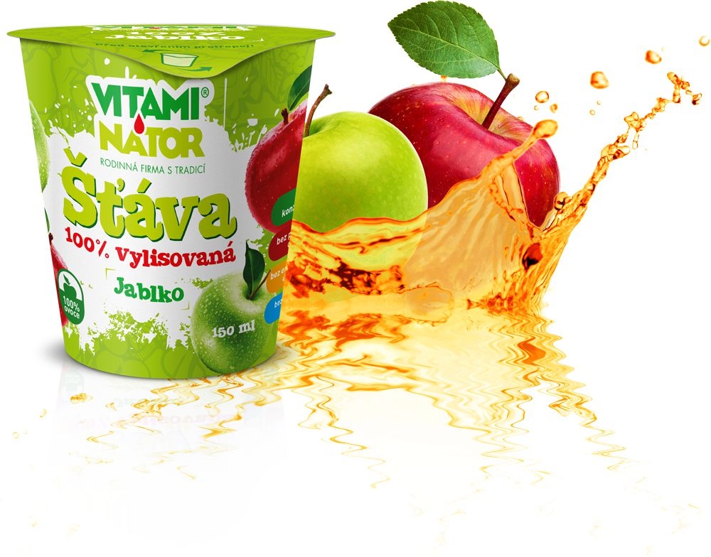 Nápoje - Vitaminátor 100% šťáva jablko 150ml