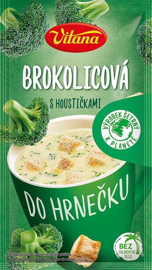Trvanlivé potraviny - Vitana Brokolicová polévka do hrnečku 21 g