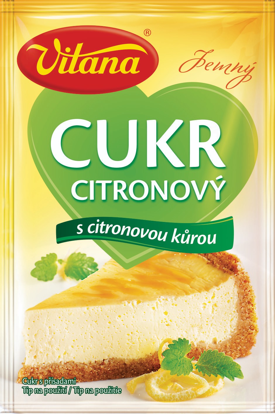 Trvanlivé potraviny - Vitana Citronový cukr 20 g
