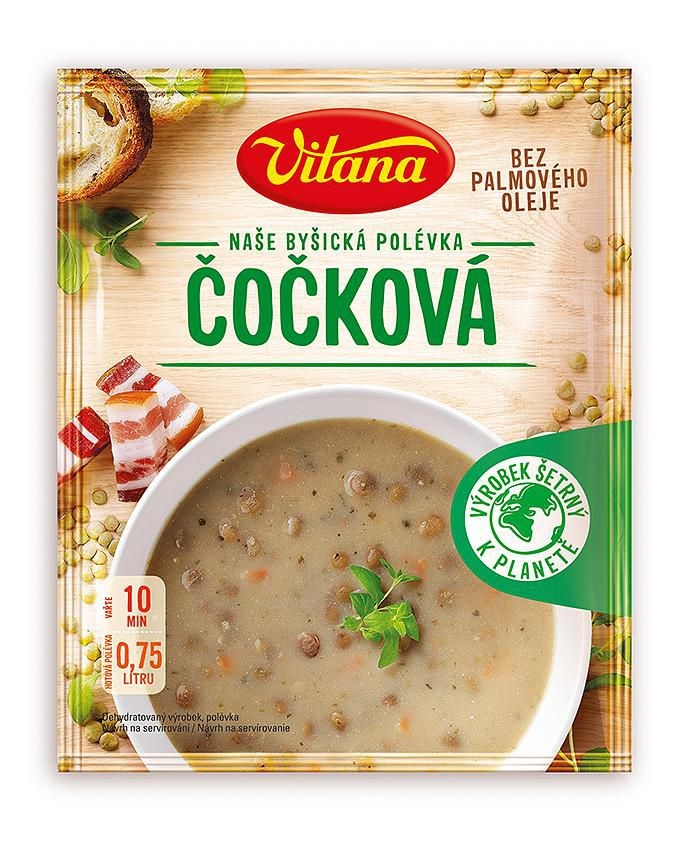 Trvanlivé potraviny - Vitana Čočková polévka 86g
