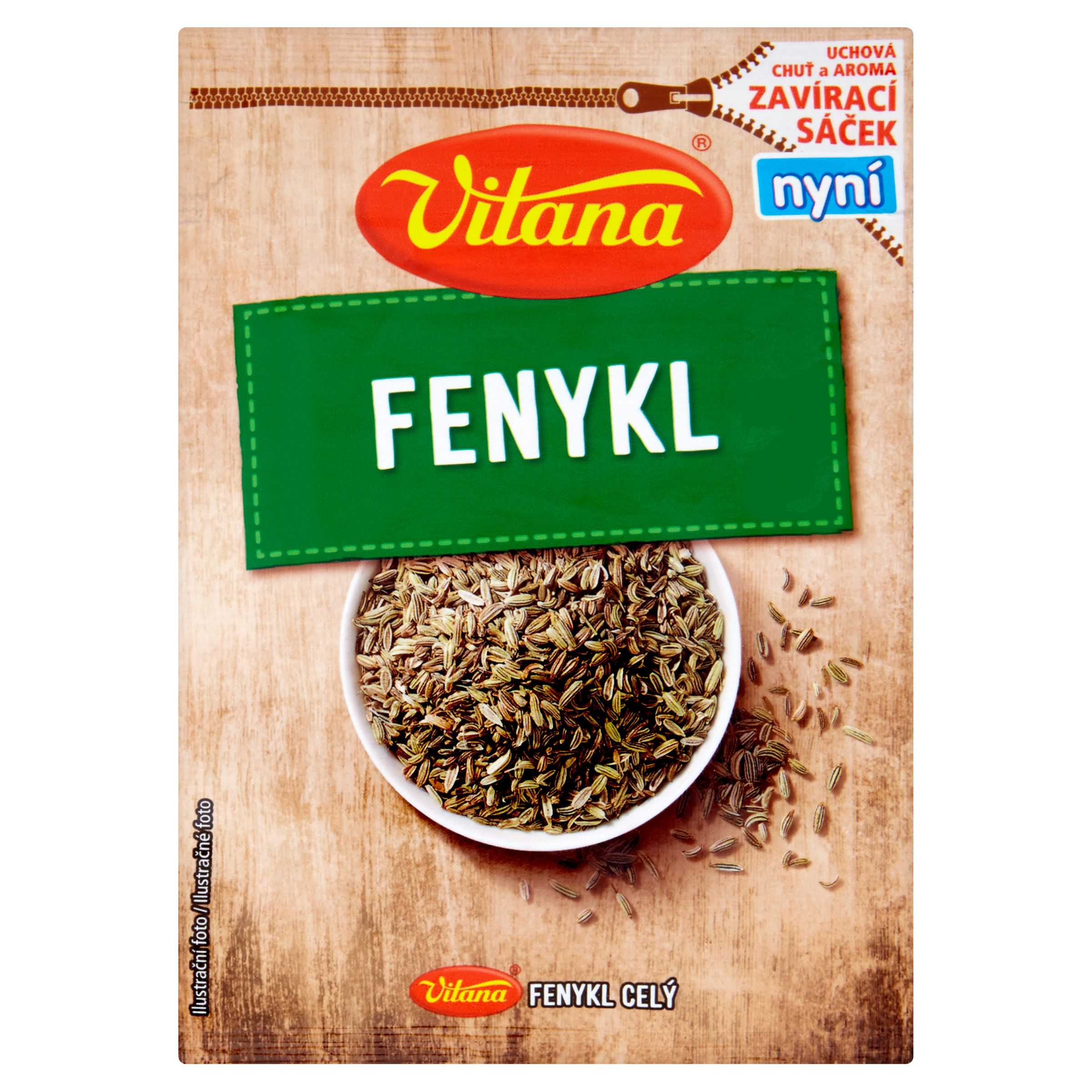 Trvanlivé potraviny - Vitana Fenykl celý 23g