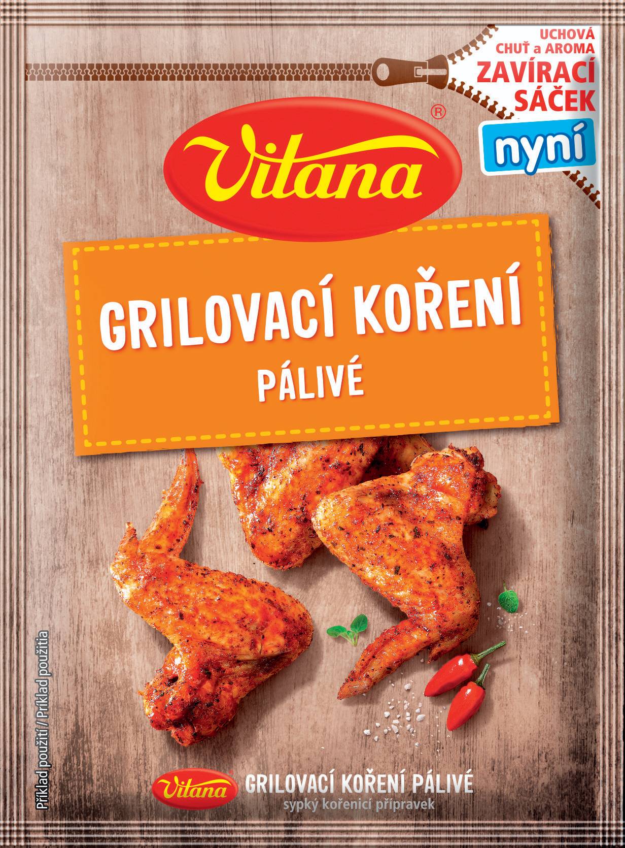 Trvanlivé potraviny - Vitana Grilovací koření pálivé 23g