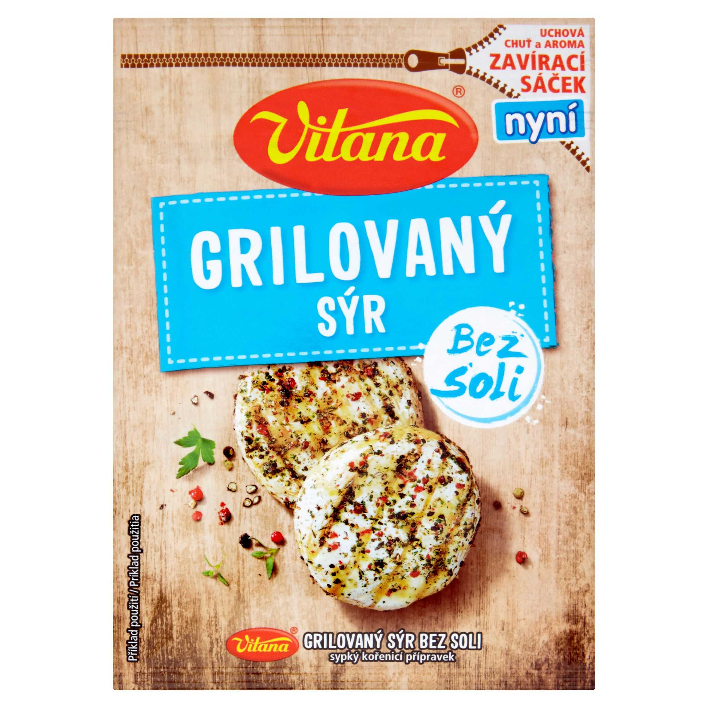 Trvanlivé potraviny - Vitana Grilovaný sýr bez soli 18 g