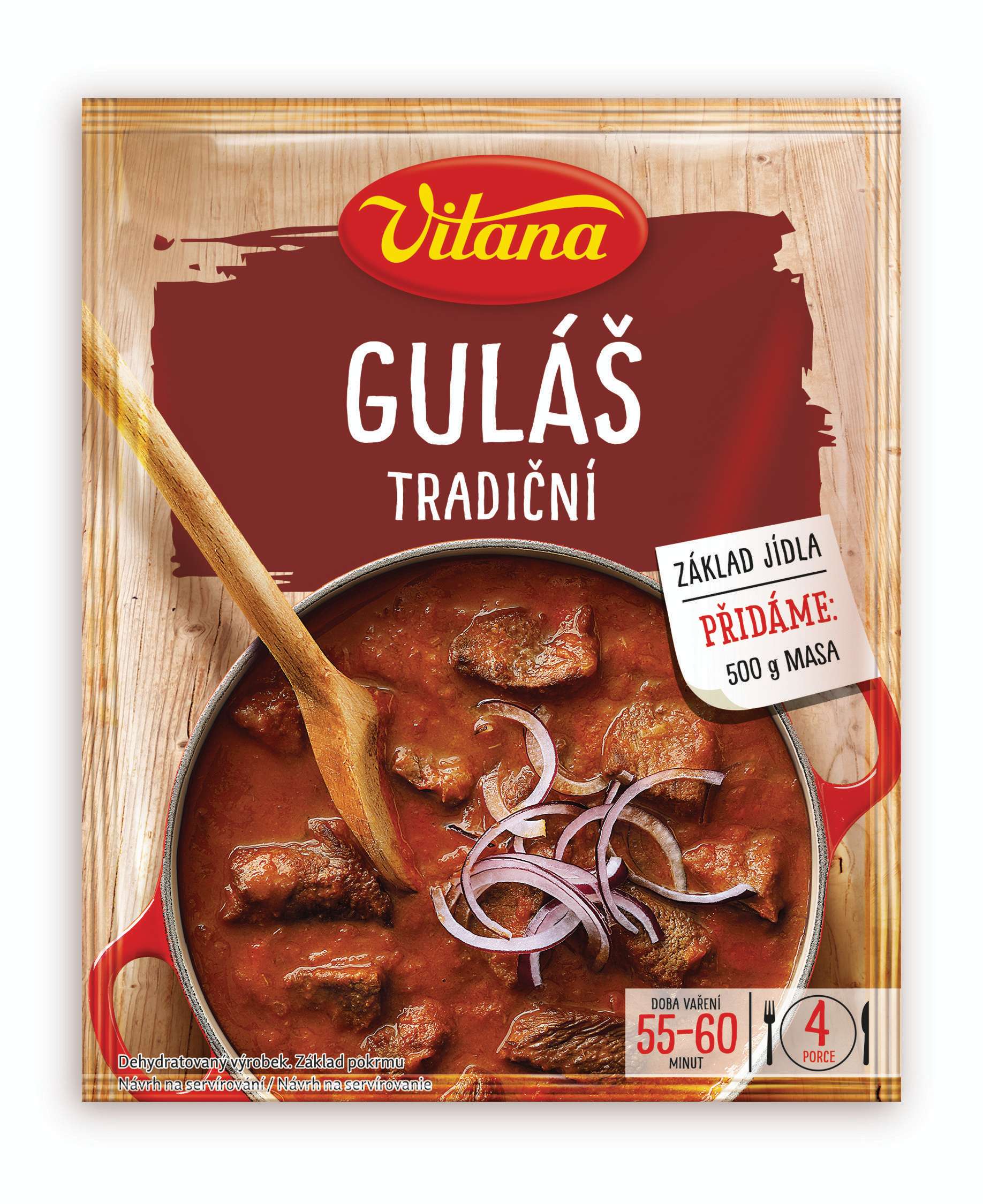Trvanlivé potraviny - Vitana Guláš tradiční 60 g