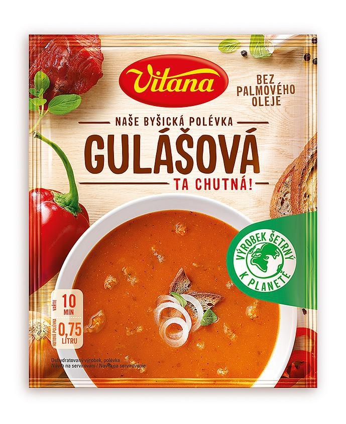 Trvanlivé potraviny - Vitana Gulášová polévka 95g