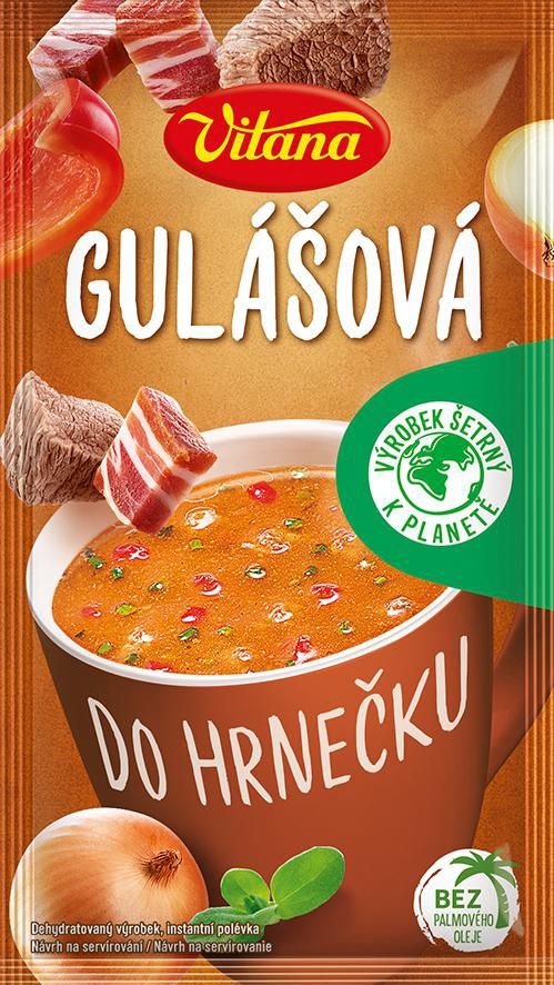Trvanlivé potraviny - Vitana Gulášová polévka do hrnečku 18 g