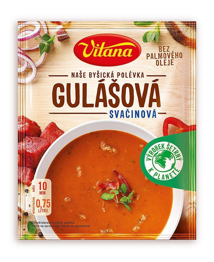 Trvanlivé potraviny - Vitana Gulášová svačinová polévka 95g