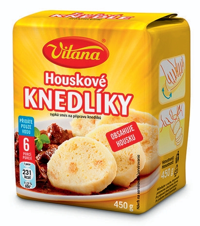 Trvanlivé potraviny - Vitana Houskové knedlíky 450 g