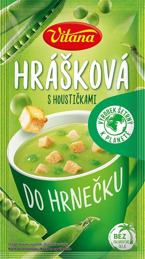 Trvanlivé potraviny - Vitana Hrášková polévka do hrnečku 27 g