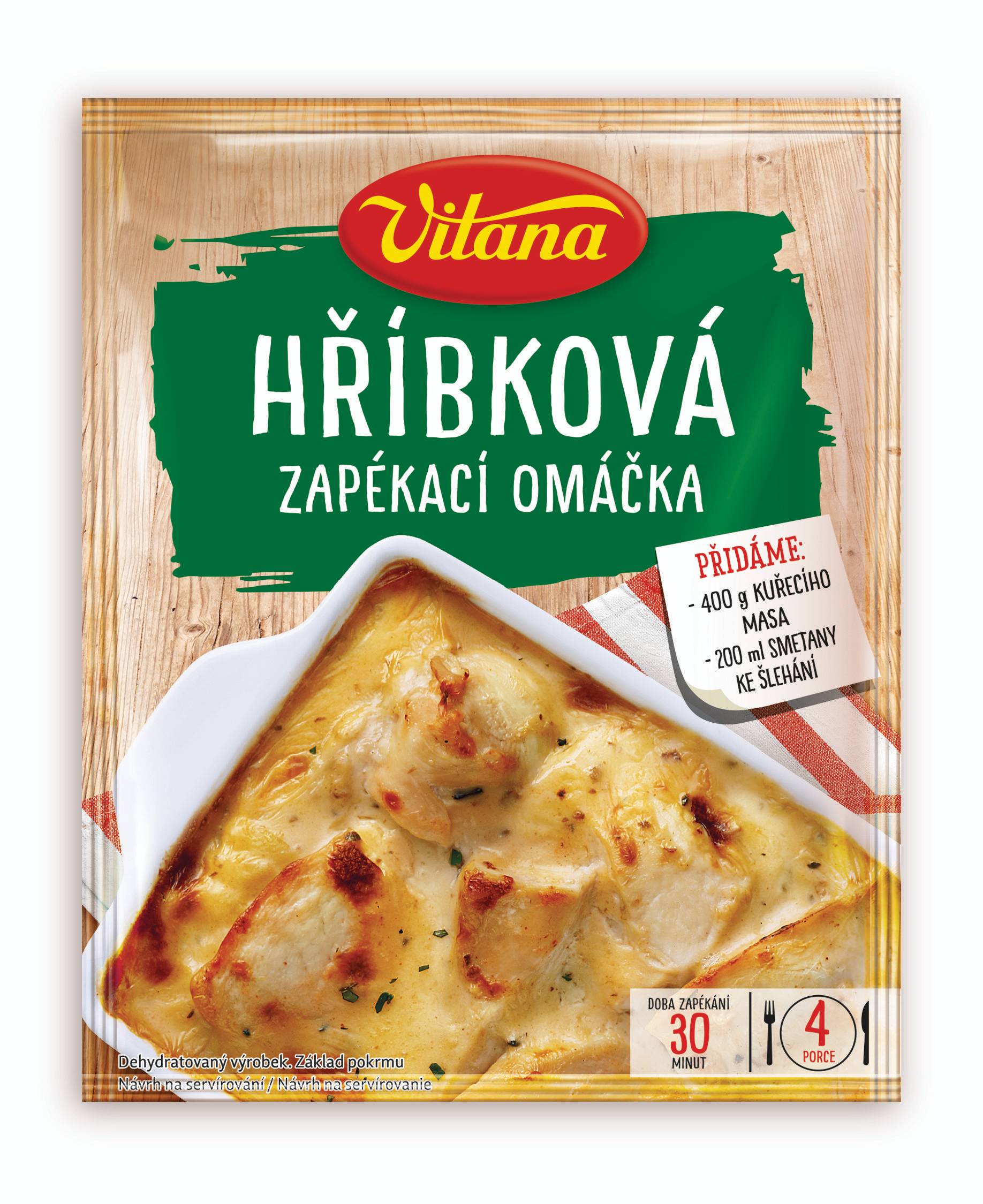 Trvanlivé potraviny - Vitana Hříbková omáčka na zapékání 41 g