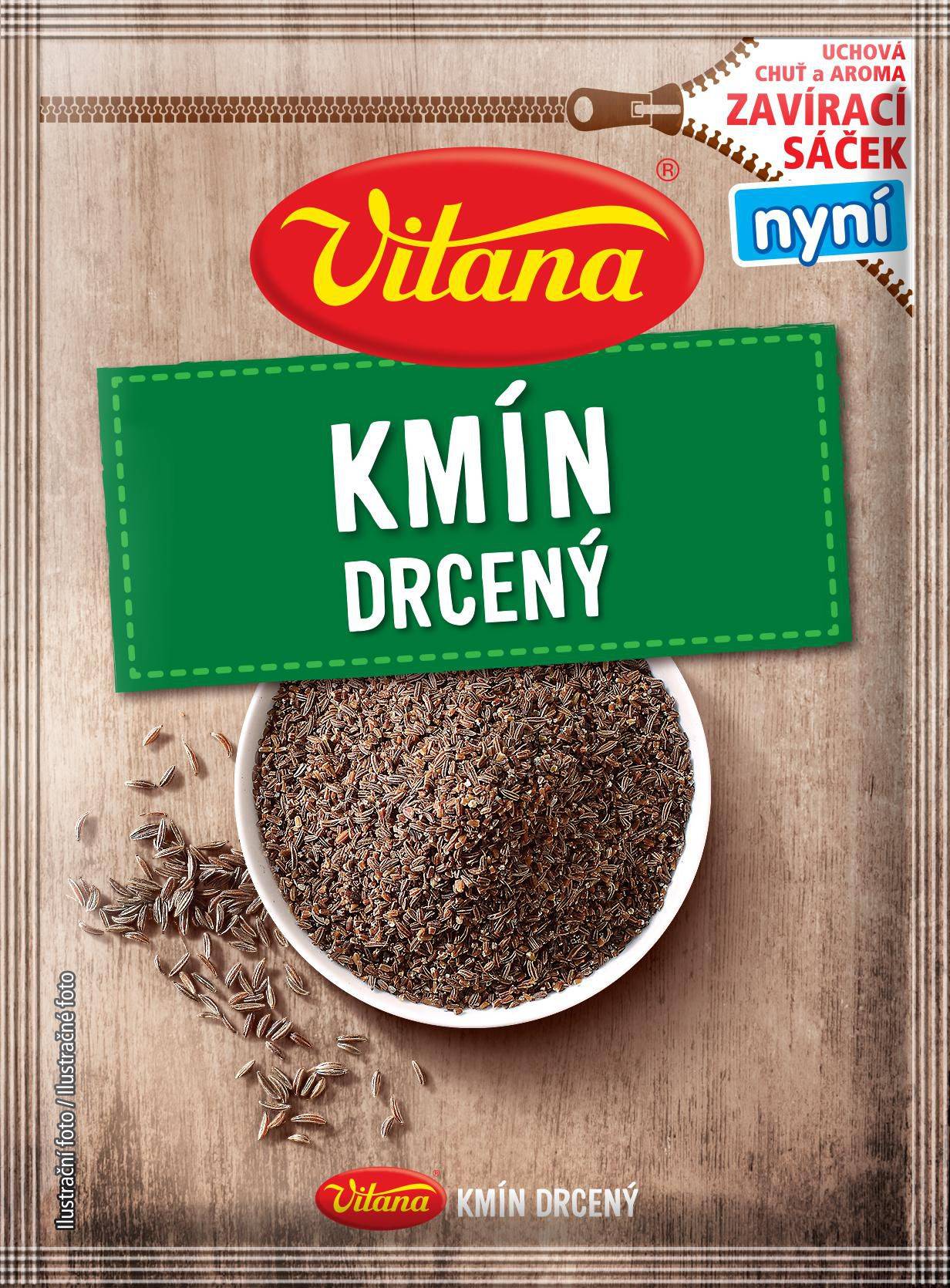 Trvanlivé potraviny - Vitana Kmín drcený 28 g