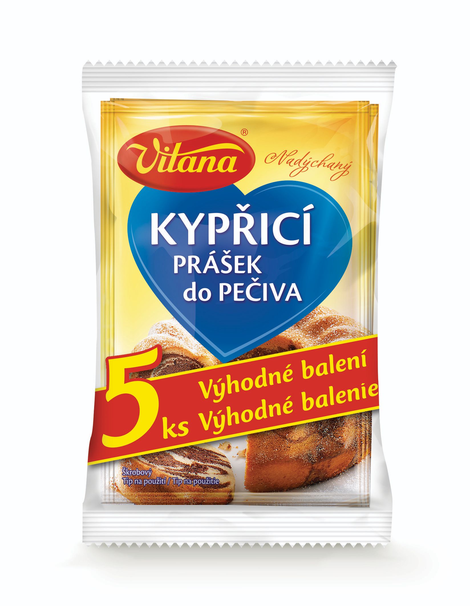 Trvanlivé potraviny - Vitana Kypřící prášek do pečiva 5x65 g