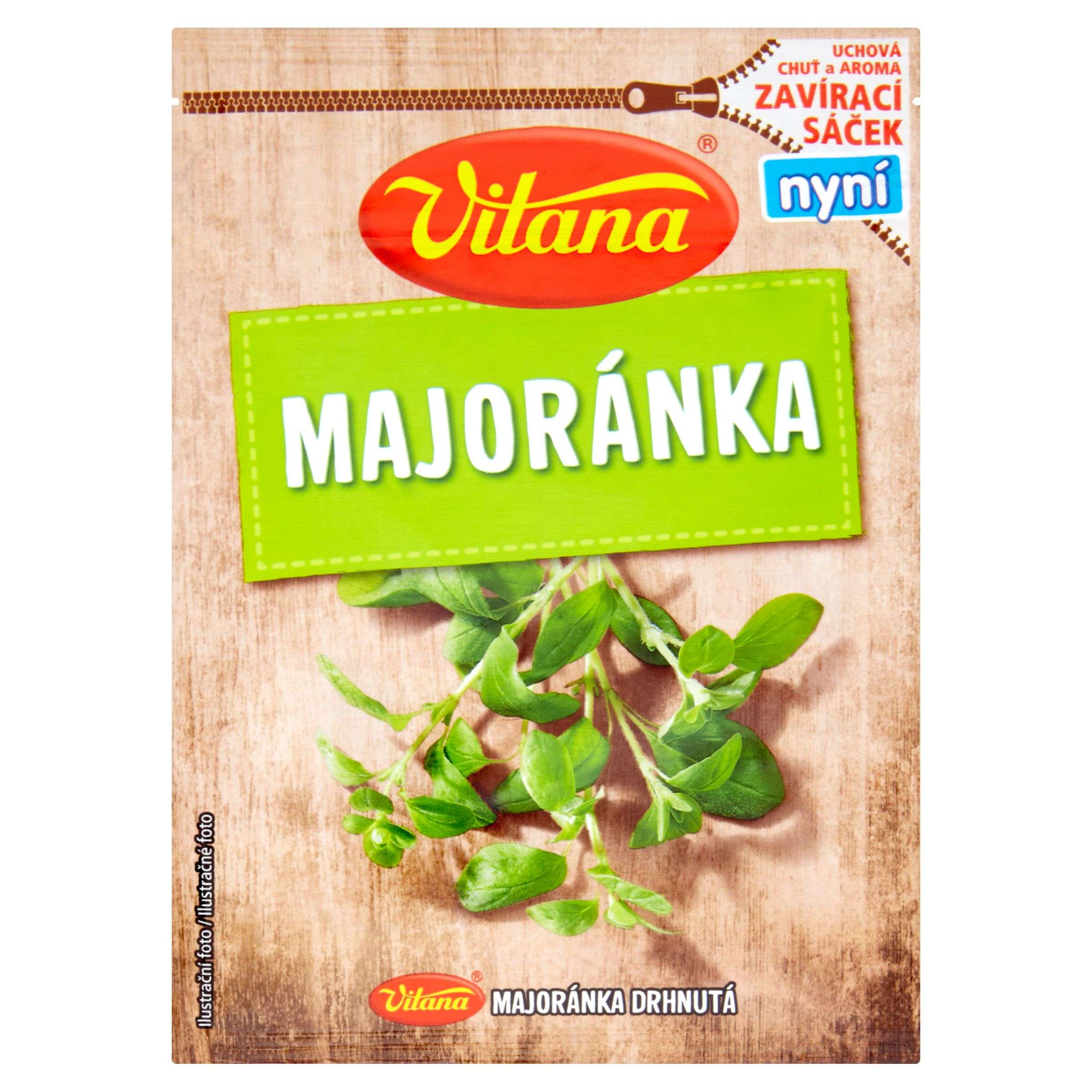 Trvanlivé potraviny - Vitana Majoránka drhnutá 5g
