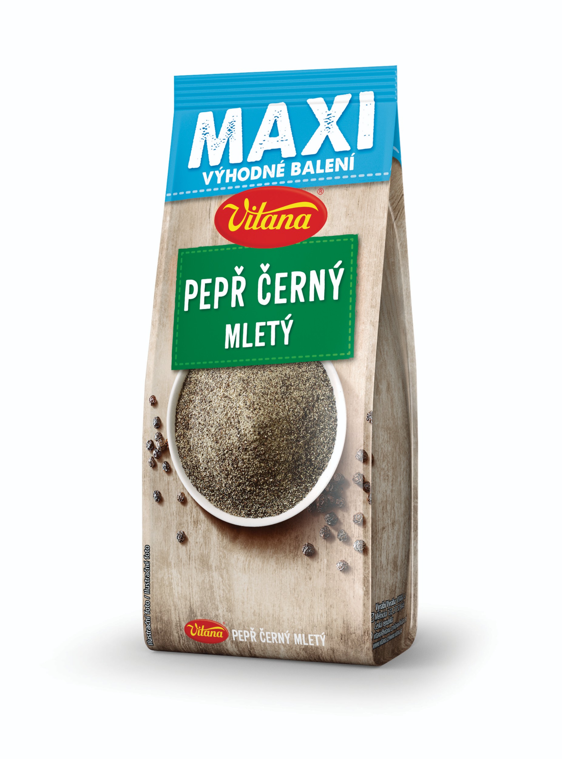 Trvanlivé potraviny - Vitana Maxi Pepř černý mletý 50 g