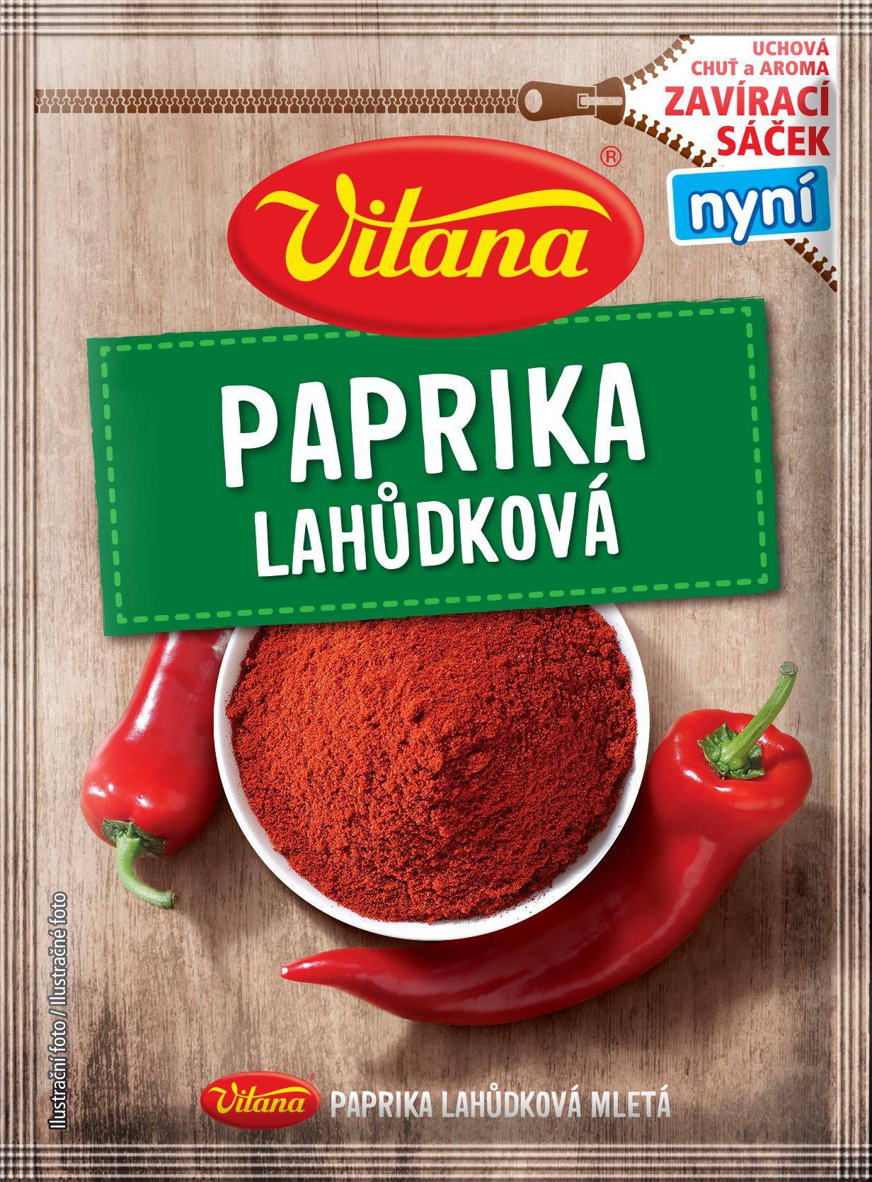 Trvanlivé potraviny - Vitana Paprika lahůdková mletá 23 g