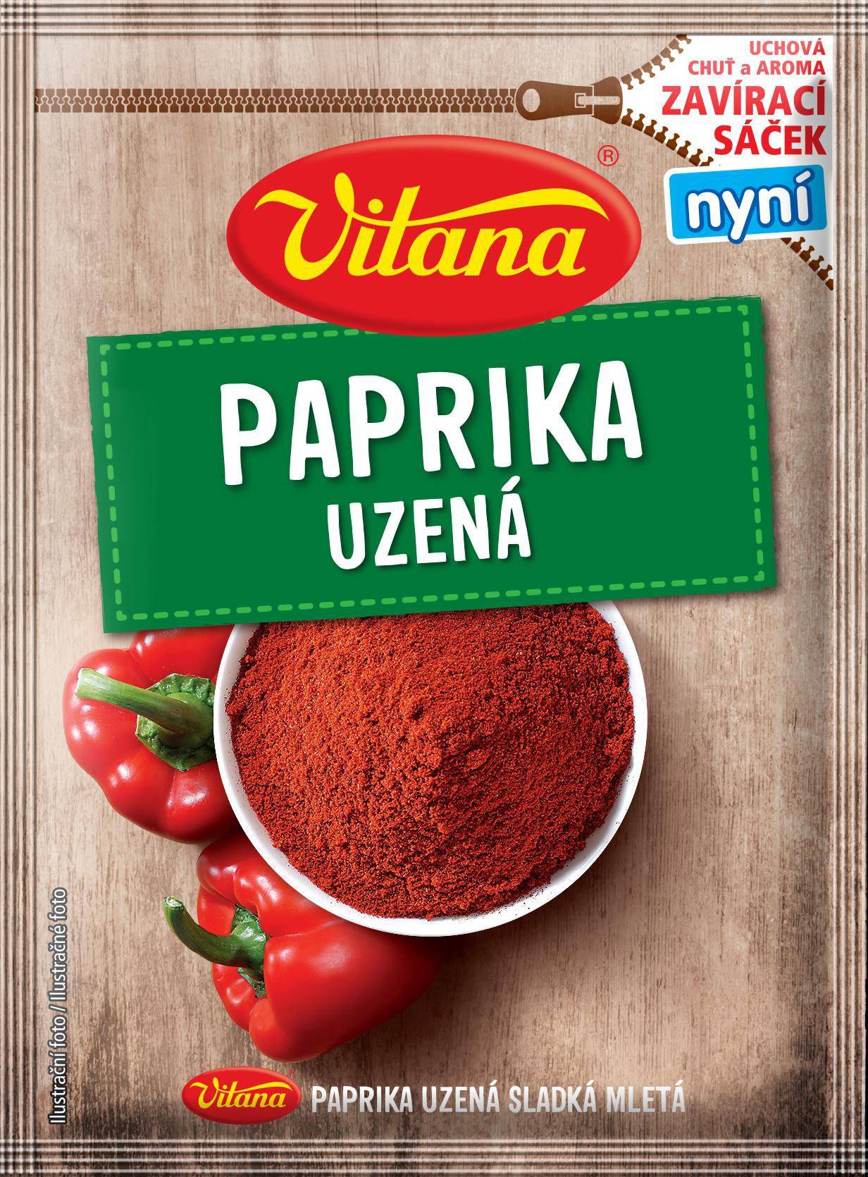 Trvanlivé potraviny - Vitana Paprika uzená (sladká) mletá 20g