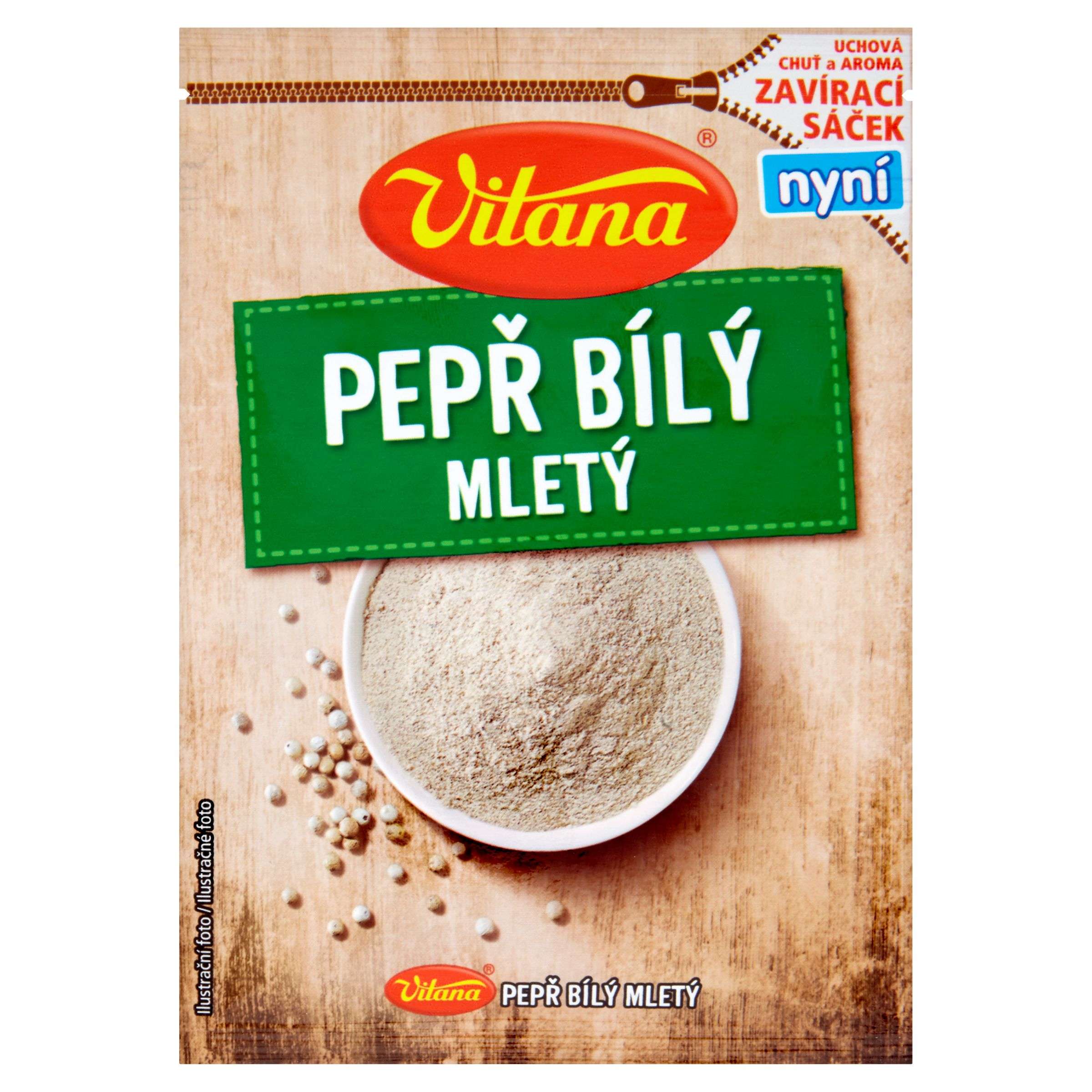 Trvanlivé potraviny - Vitana Pepř bílý mletý 18g