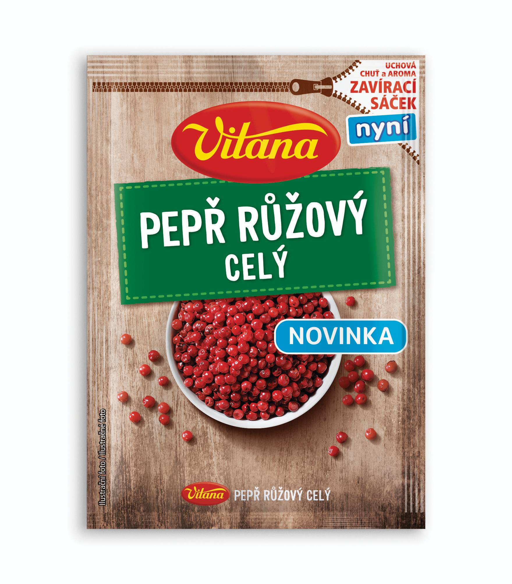 Trvanlivé potraviny - Vitana Pepř růžový 12g
