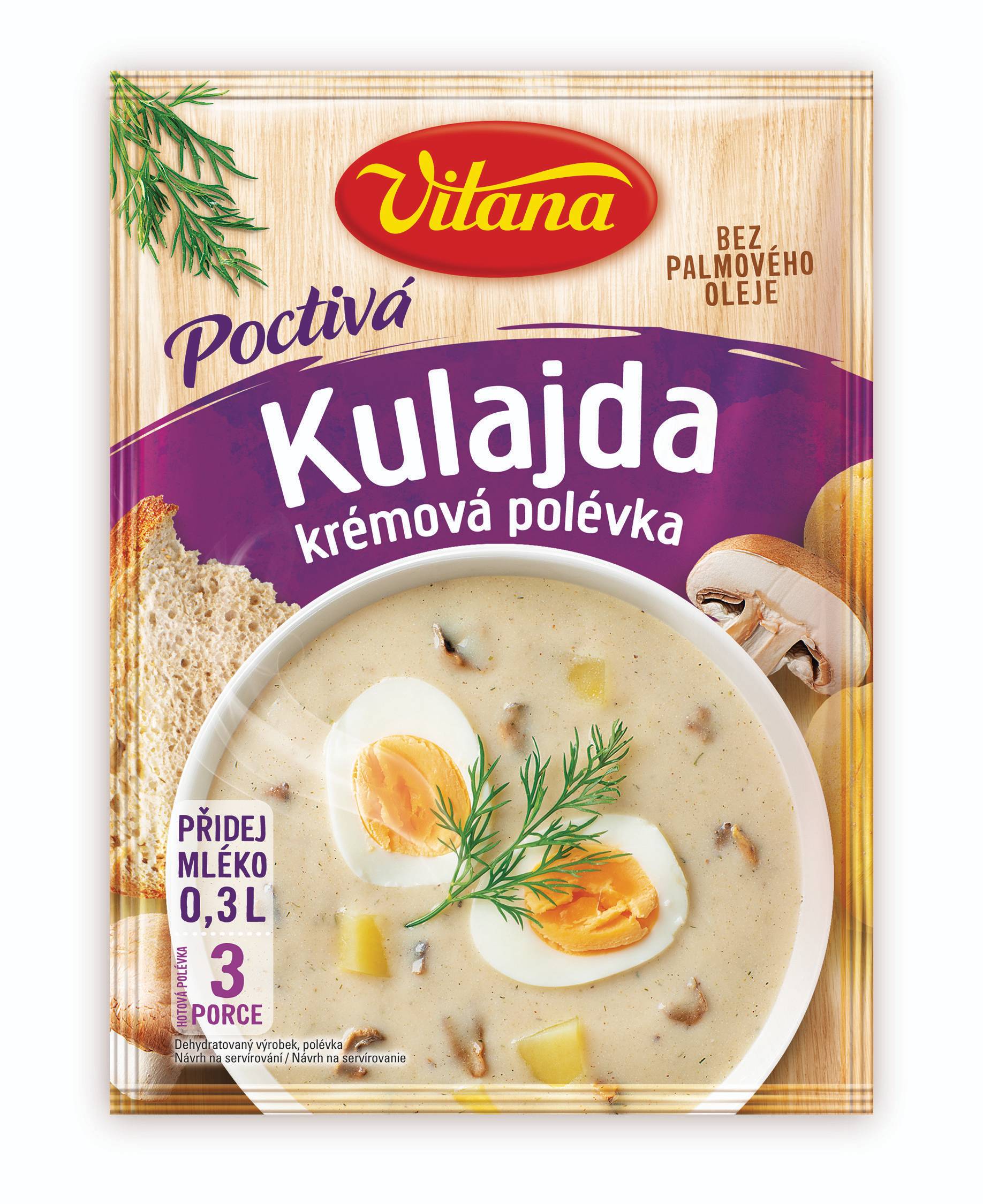 Trvanlivé potraviny - Vitana Poctivá Kulajda krémová plévka 83 g