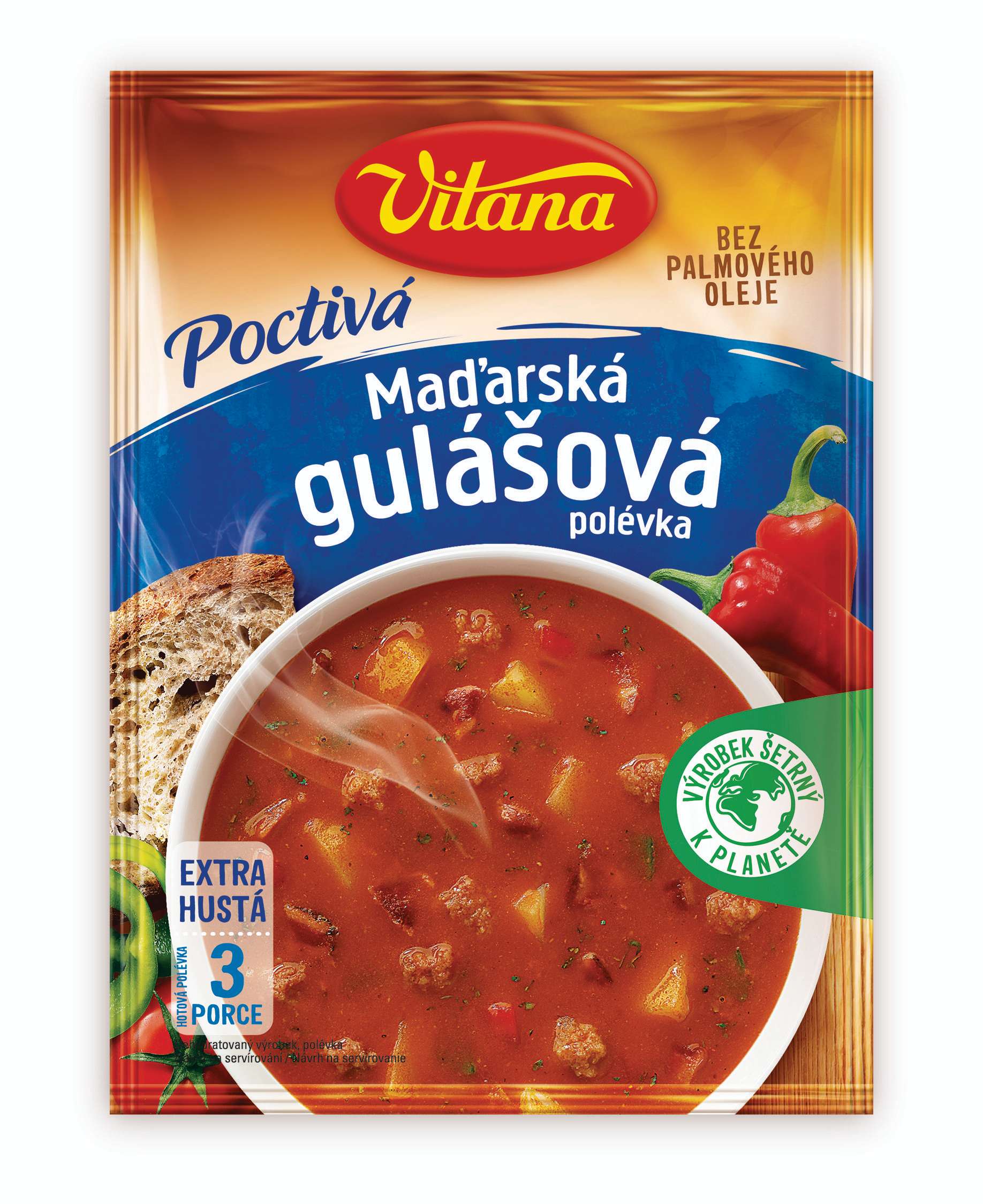 Trvanlivé potraviny - Vitana Poctivá Maďarská gulášová 120g