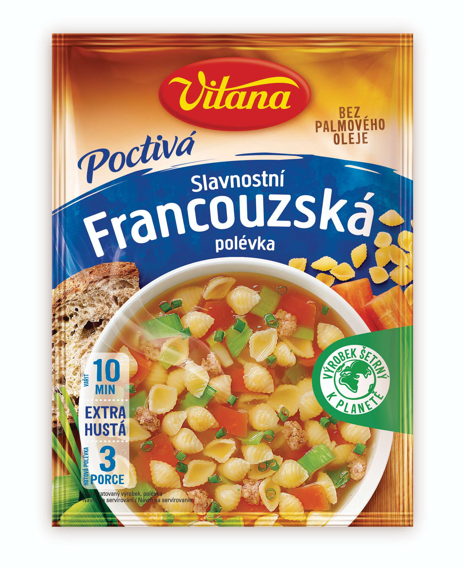 Trvanlivé potraviny - Vitana Poctivá polévka slavnostní francouzská 97g
