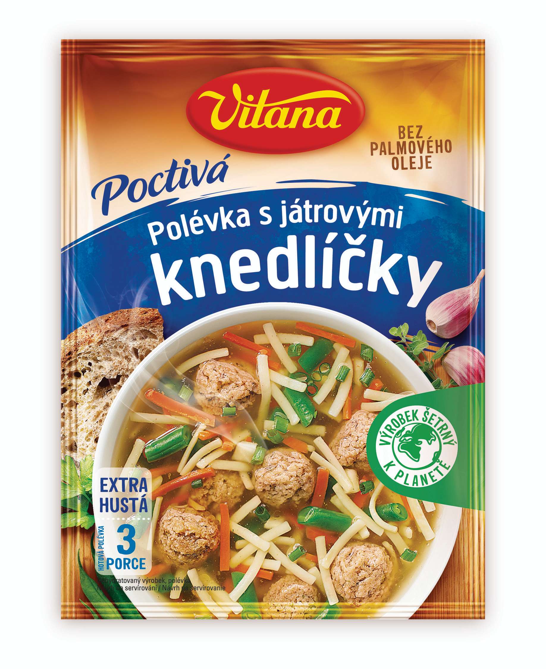 Trvanlivé potraviny - Vitana Poctivá s játrovými knedlíčky 88g