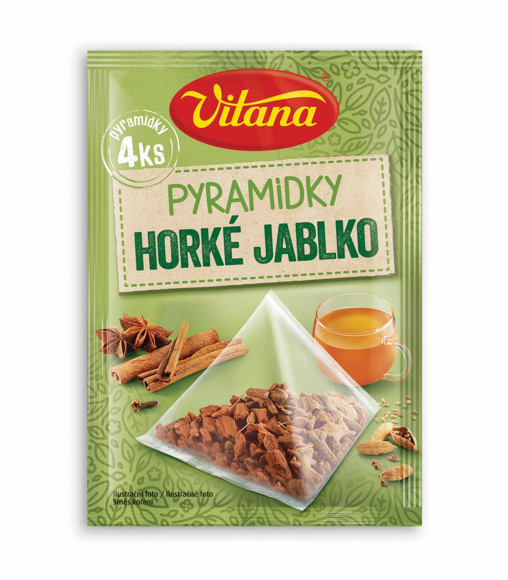 Trvanlivé potraviny - Vitana Pyramidky horké jablko 4x5g