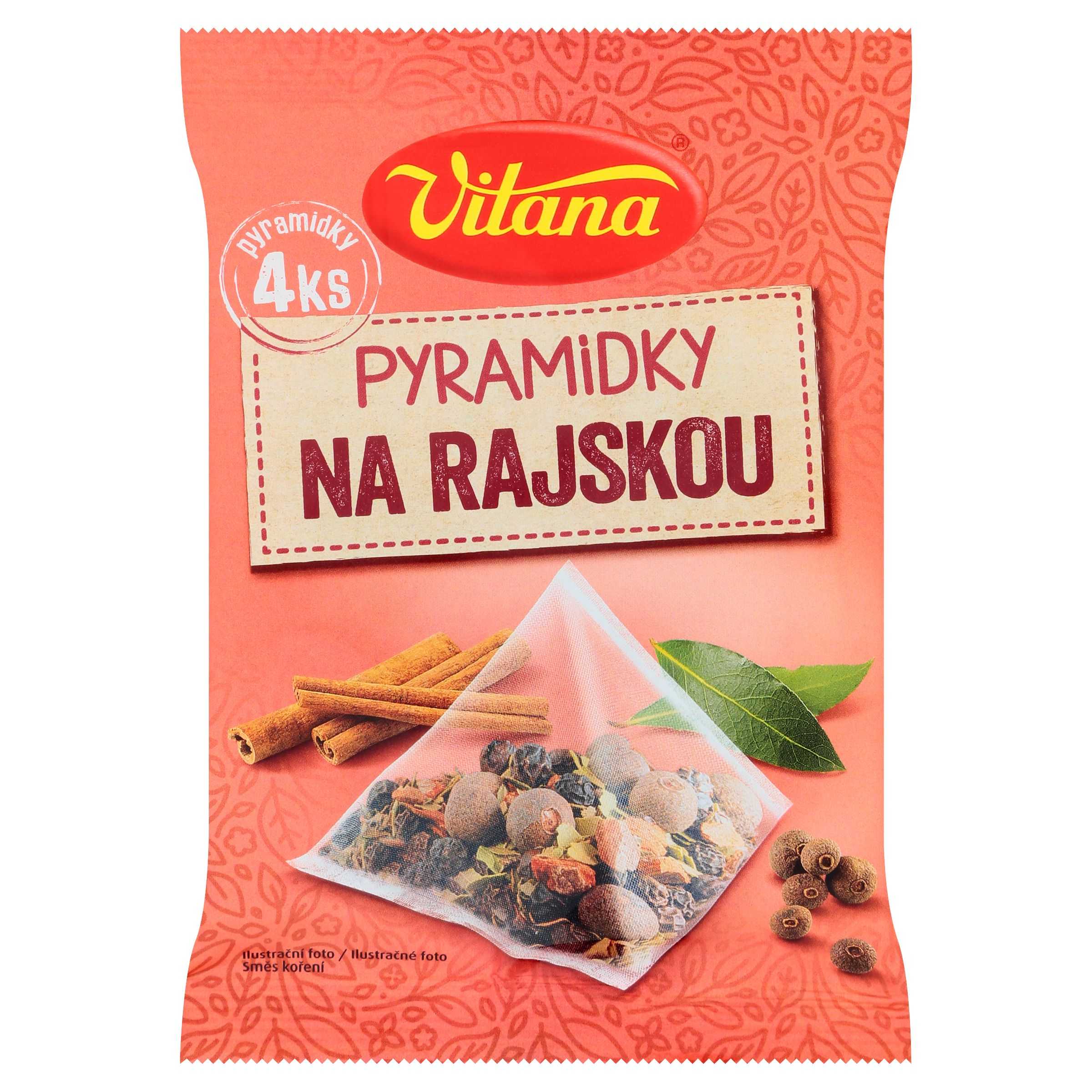 Trvanlivé potraviny - Vitana Pyramidky koření na rajskou 4 x 5g