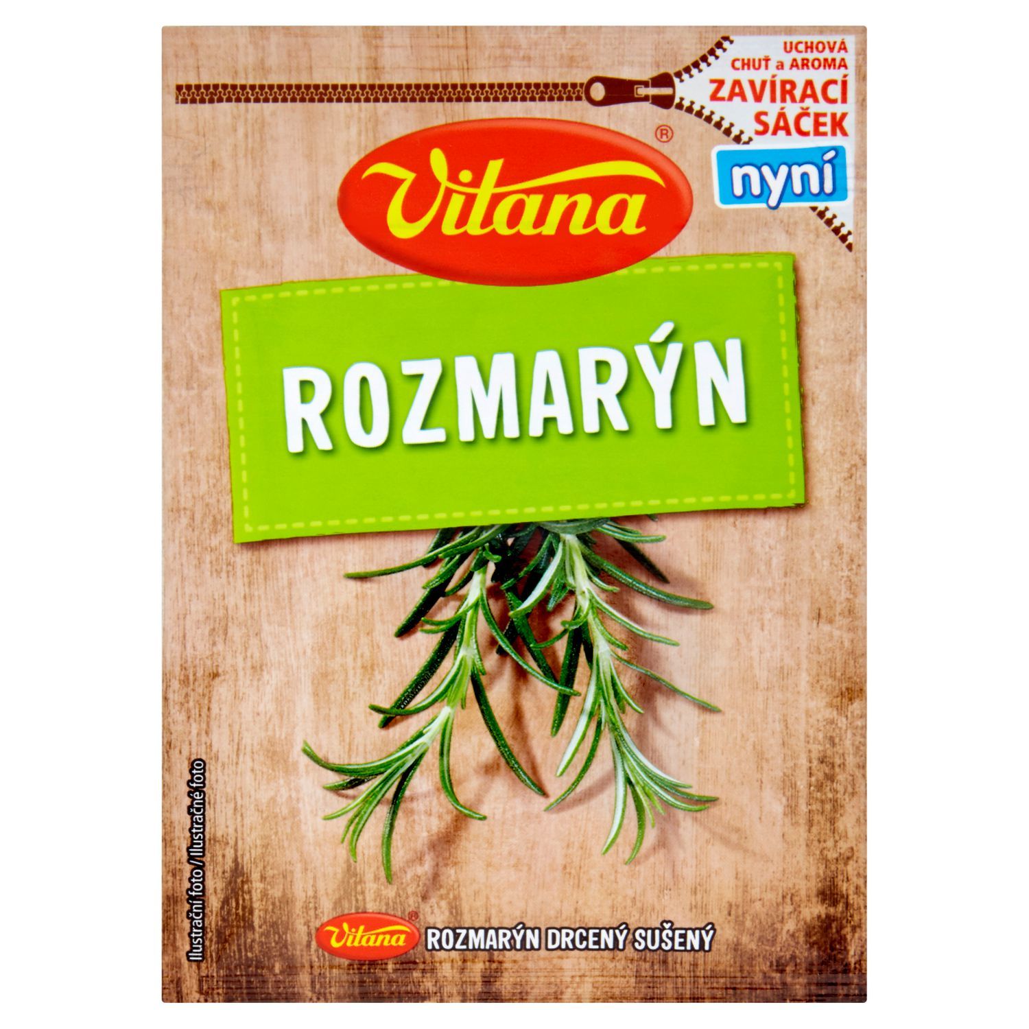 Trvanlivé potraviny - Vitana Rozmarýn drcený sušený 18g