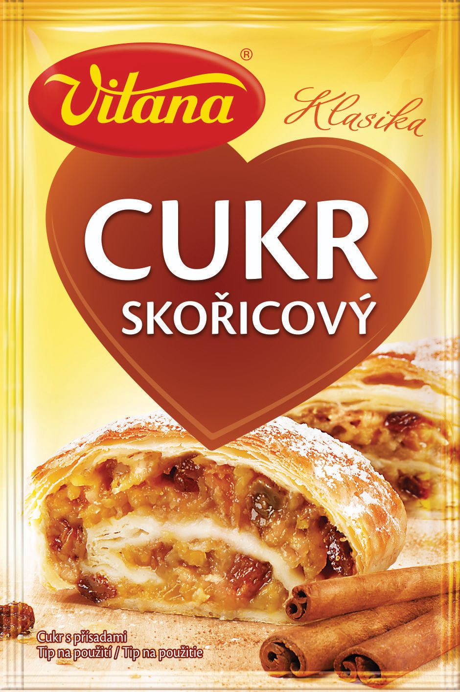 Trvanlivé potraviny - Vitana Skořicový cukr 20 g