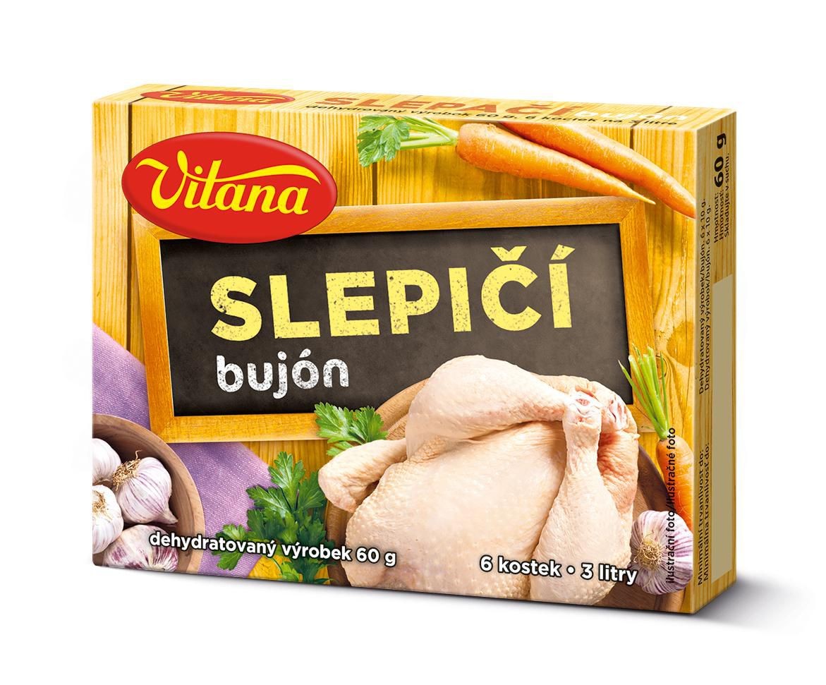 Trvanlivé potraviny - Vitana Slepičí bujón 60 g
