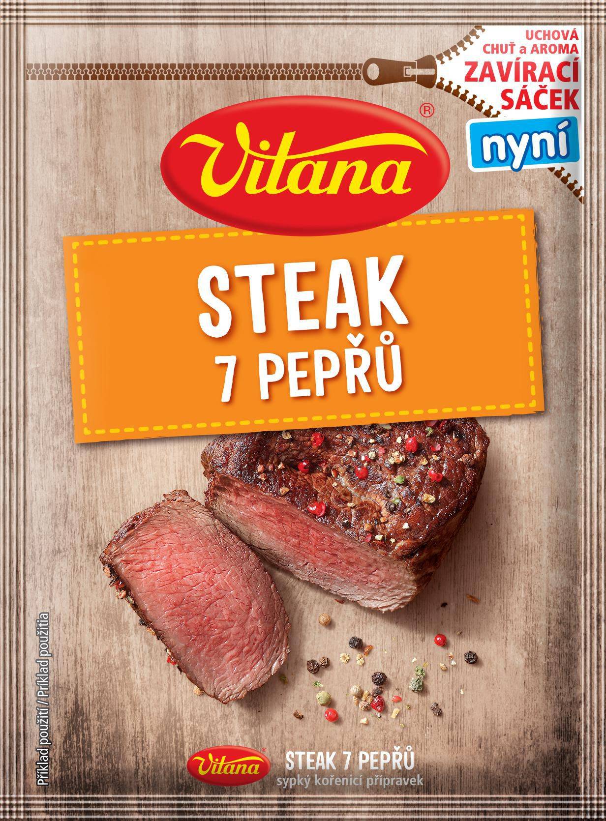 Trvanlivé potraviny - Vitana Steak 7 pepřů 23g