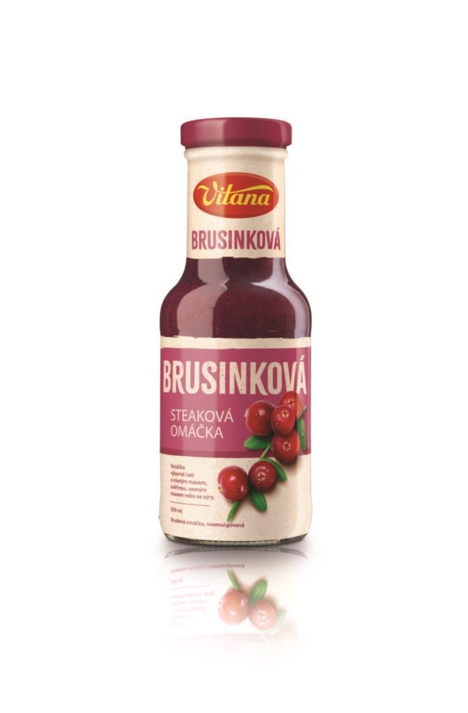 Trvanlivé potraviny - Vitana Steak omáčka brusinková 250ml