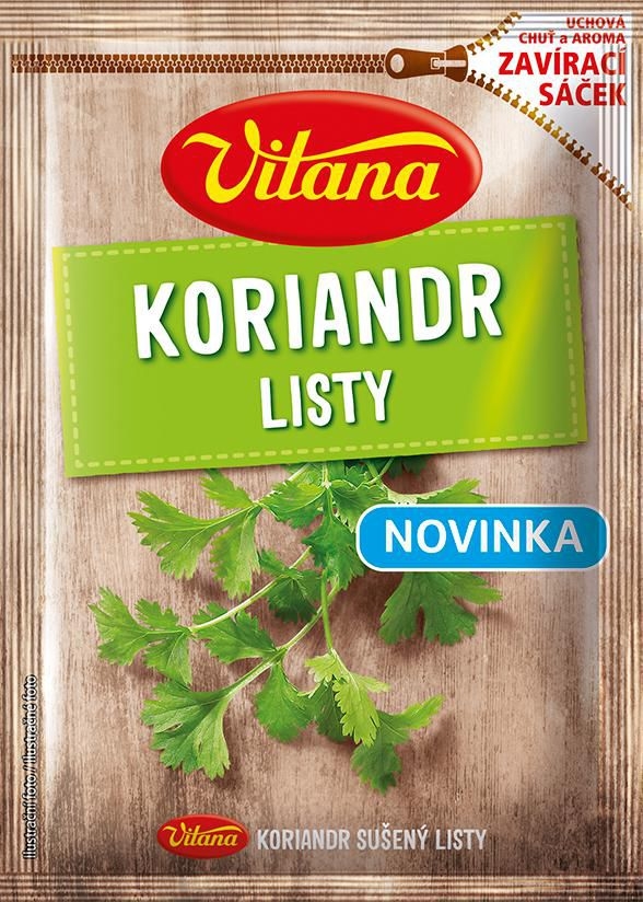 Trvanlivé potraviny - Vitana Sušený koriandr list 6g
