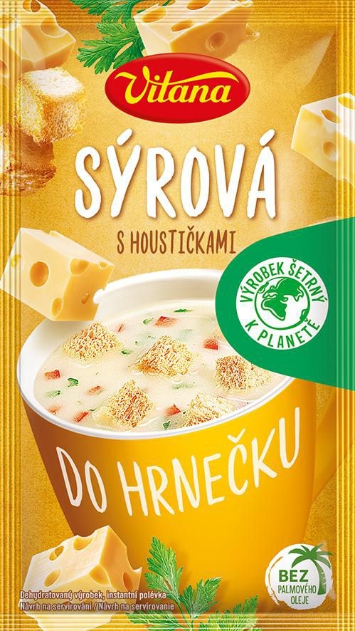 Trvanlivé potraviny - Vitana Sýrová polévka do hrnečku 22 g